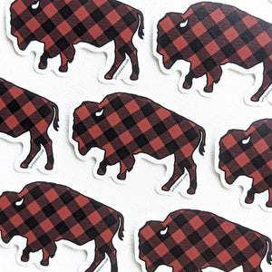 Buffalo Plaid Buffalo Sticker