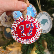 Holiday Ornaments - Red & Blue Buffalo
