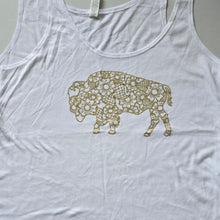 White and Gold Buffalo Floral Tank Top (size S)