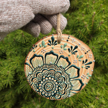 Holiday Ornaments - Henna Flowers