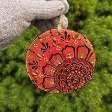 Holiday Ornaments - Henna Flowers