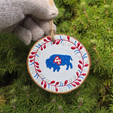 Holiday Ornaments - Red & Blue Buffalo
