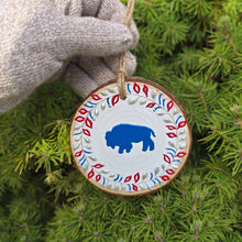 Holiday Ornaments - Red & Blue Buffalo