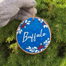 Holiday Ornaments - Red & Blue Buffalo