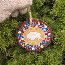 Holiday Ornaments - Red & Blue Buffalo