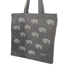 Mini Buffalo Dark Gray Sustainable Tote Bag