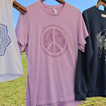 Floral Peace Sign Lilac Tee