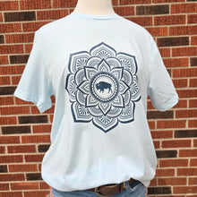 Buffalo Mandala Icy Blue Tee