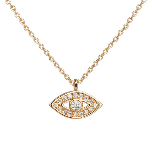 Eye Rhinestone Necklace