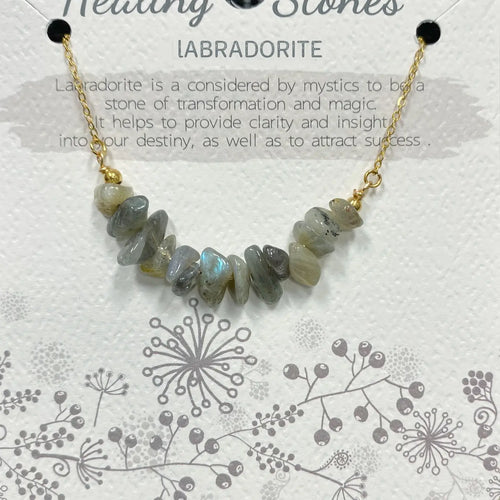 Healing Stones Necklace | Labradorite