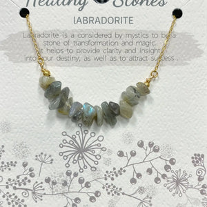 Healing Stones Necklace | Labradorite