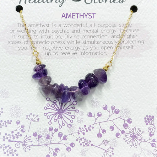 Healing Stones Necklace | Amethyst