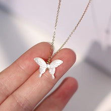 Mother of Pearl Butterfly Necklace