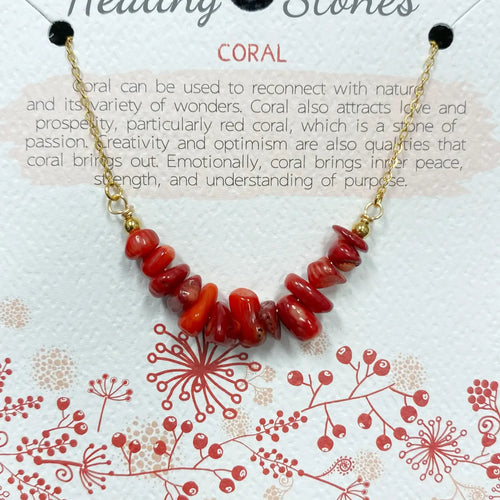 Healing Stones Necklace | Coral