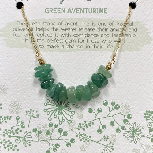 Healing Stones Necklace | Green Aventurine