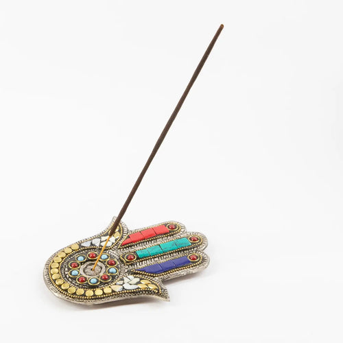 Incense Holder | Hamsa Hand - Mixed Colors