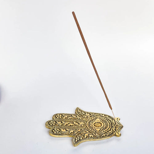 Incense Holder | Hamsa Hand - Gold