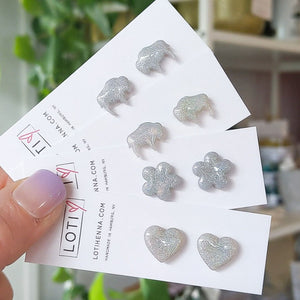 Holographic Buffalo Earring Collection