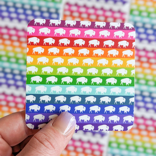 Rainbow Buffalo Sticker