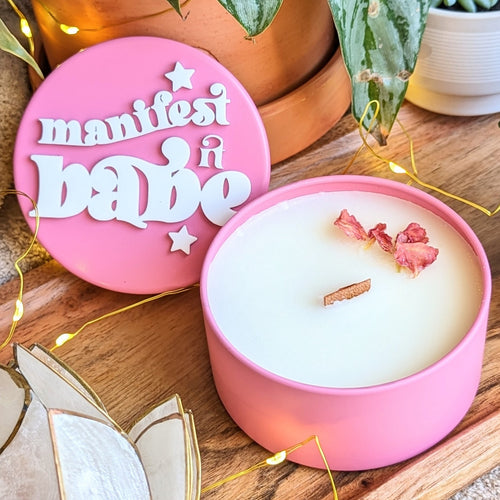 Manifest It Babe Shimmer Candle