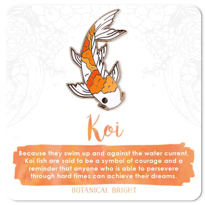 Koi Fish Enamel Pin