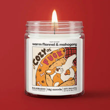 Warm Flannel & Mahogany "Cozy As F*ck" Candle