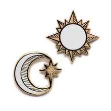 Sun & Moon Collar Pin Set