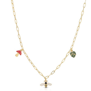 Enamel Treasure Necklace - Grow