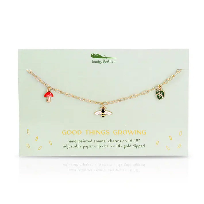 Enamel Treasure Necklace - Grow