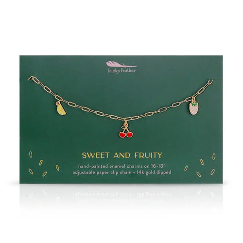 Enamel Treasure Necklace - Sweet