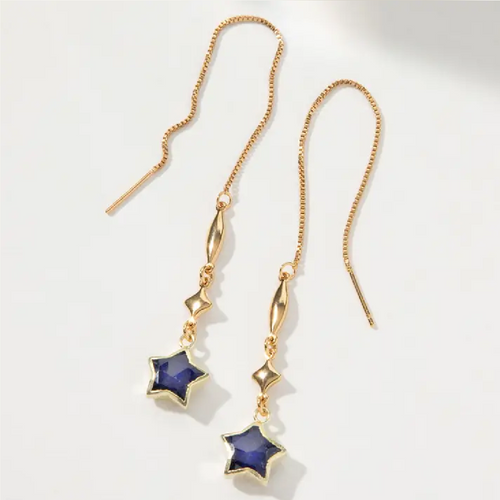 Stella Dolce Threader Earring - Sapphire