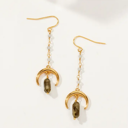 Moon Goddess Earrings - Labradorite