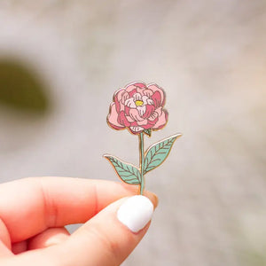 Peony Enamel Pin