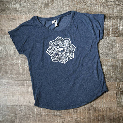 Navy Mandala Dolman Tee (size XL)