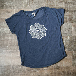 Navy Mandala Dolman Tee (size XL)