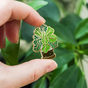 Fiddle Leaf Fig Enamel Pin