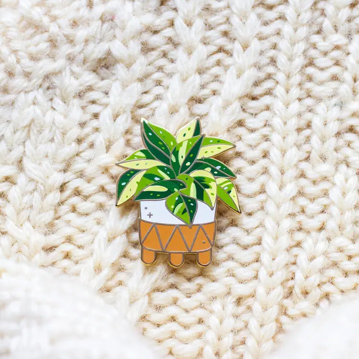 Marble Queen Pothos Enamel Pin