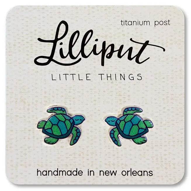 Acrylic Earrings - Seaturtle