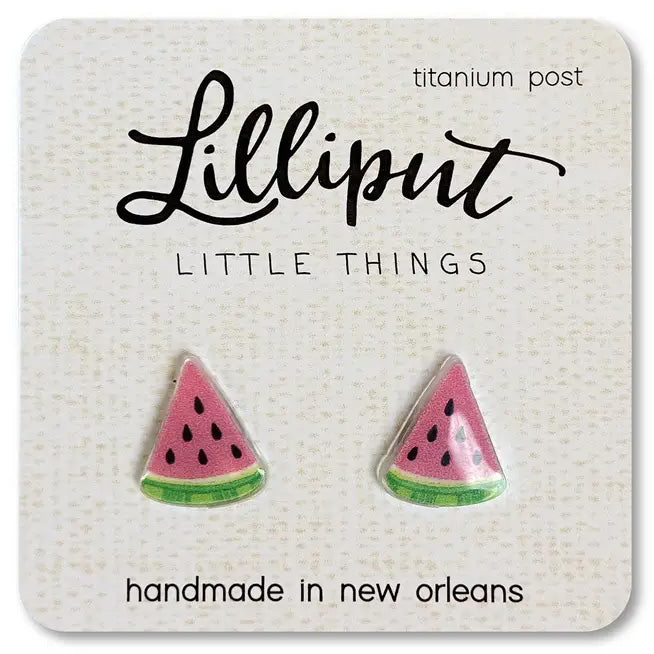 Acrylic Earrings - Watermelon