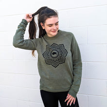 Unisex Mandala Olive Sweatshirt