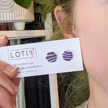 Earrings - Buffalo Hexagons