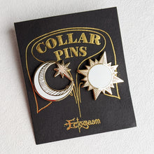 Sun & Moon Collar Pin Set