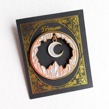 Crystal Moon Charm Enamel Pin