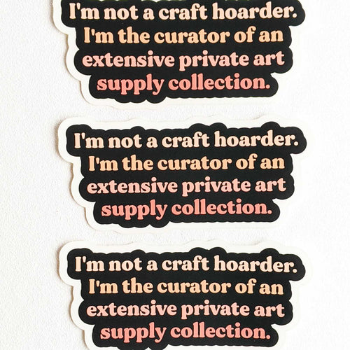 Curator of Art Matte Sticker