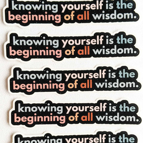 Knowing Yourself Matte Sticker