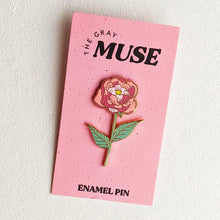 Peony Enamel Pin